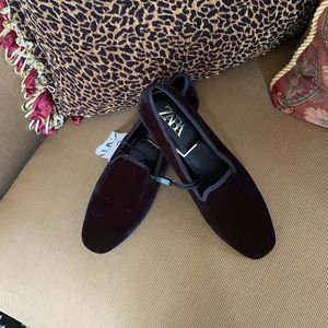 Zara velvet shoe